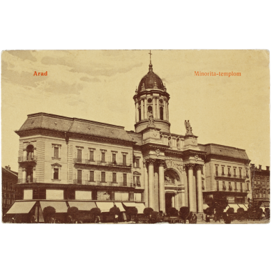 Az aradi minorita templom, iskolás éveinek vallási színtere